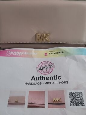 Michael Kors MK Logo Clutch Wallet – Light Pink / Blus🩷